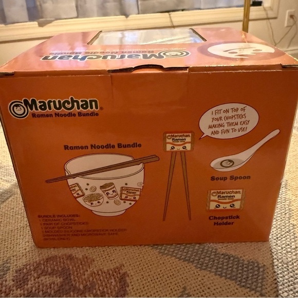 Maruchan Ramen Noodle Bowl Bundle Chopsticks/ Spoon & Chopsticks Holder - Picture 3 of 5